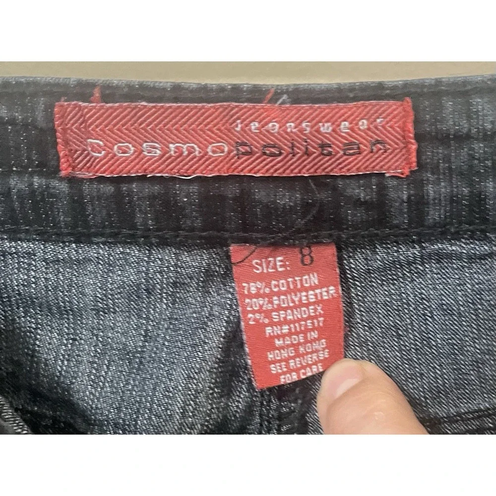 Cosmopolitan Jeanwear Women's Size 8 W32 L30 Dark Wash Embroidered Sequin Flare